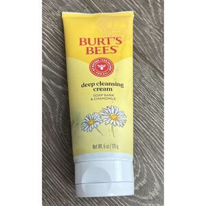 BURT'S BEES DEEP CLEANSING CREAM‎ WITH SOAP BARK & CHAMOMILE 6 OZ - NEW
